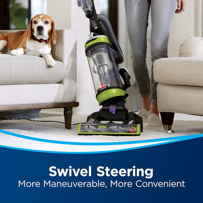 Bissell CleanView Swivel Pet Upright Vacuum Triple Action Brush Roll Large Capacity Dirt Tank Scatter-Free Technology 2252