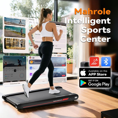 Mahrole 3-in-1 Walking Pad Vibration Plate Portable Under Desk Treadmill 400W