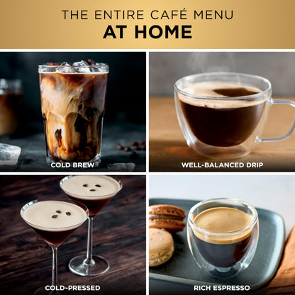 Luxe Café Premier 3-in-1 Espresso Machine, Drip Coffee