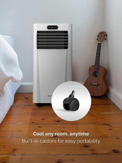 9000 BTU Portable Air Conditioner Wi-Fi Enabled App Control Low Energy Quiet 51-55 dB Free Window Kit White MC9000CHRPRO