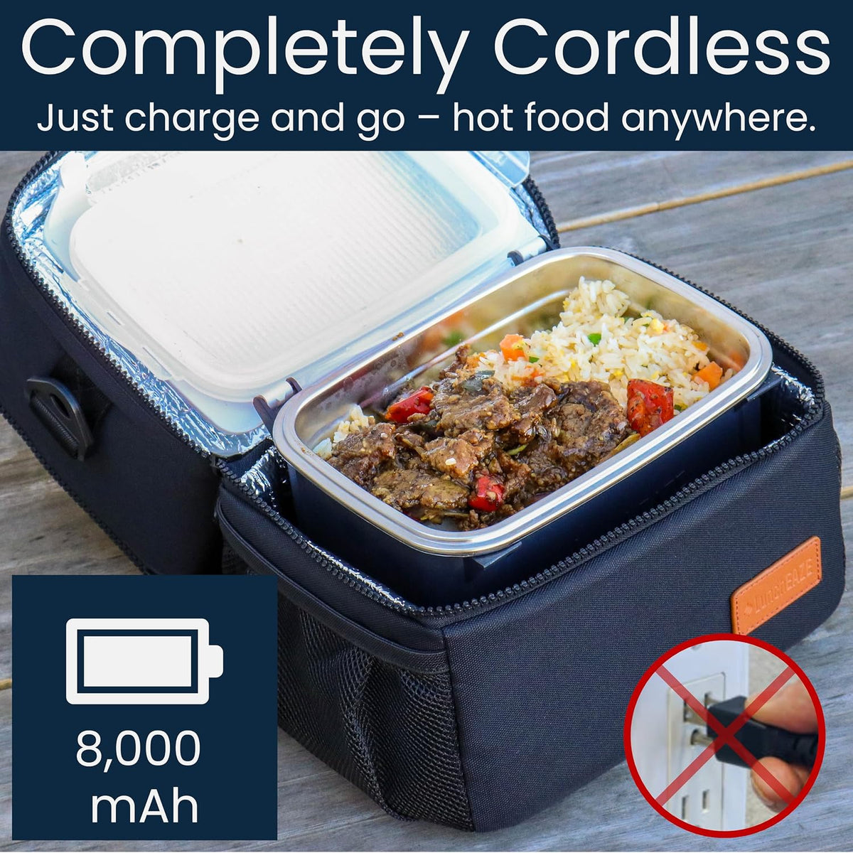 LunchEAZE Pro Cordless Heated Electric Lunch Box