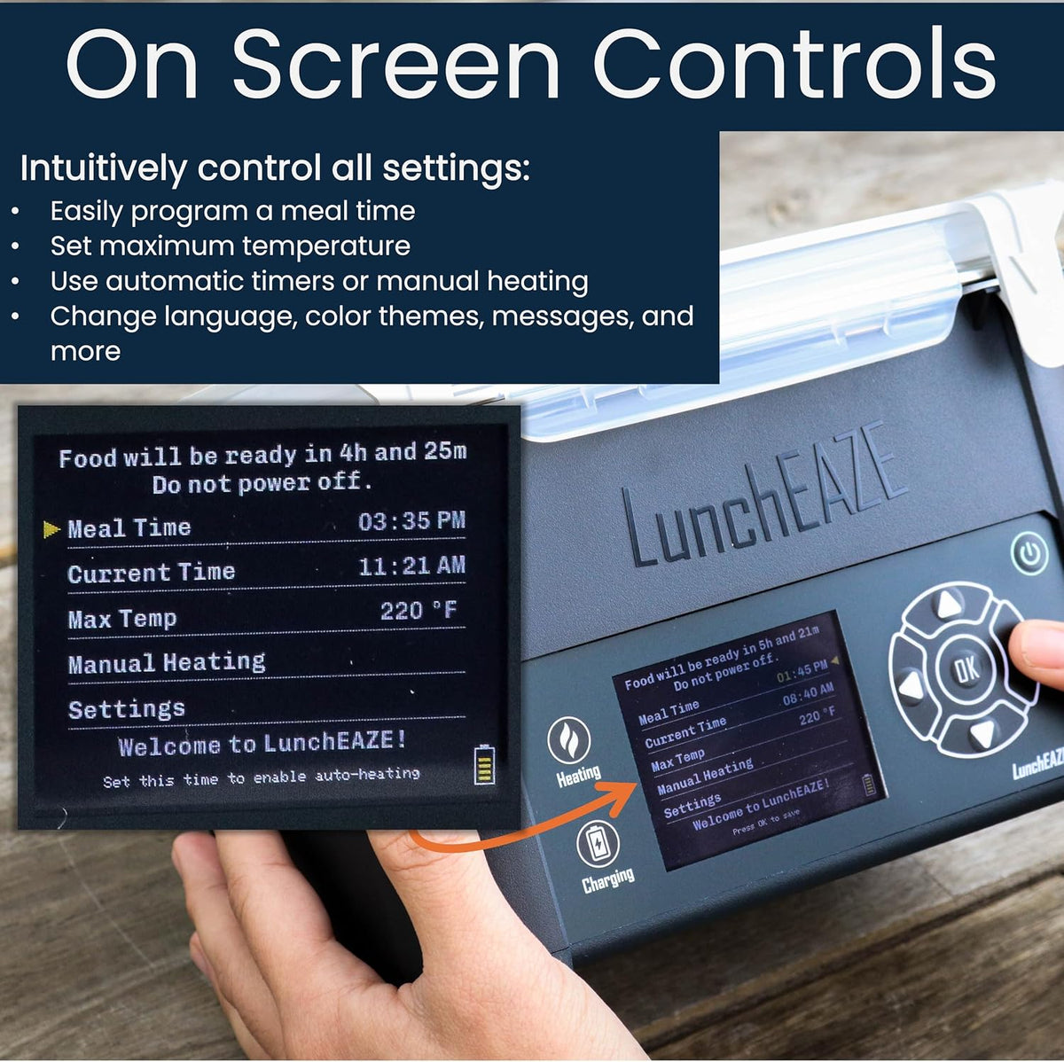 LunchEAZE Pro Cordless Heated Electric Lunch Box