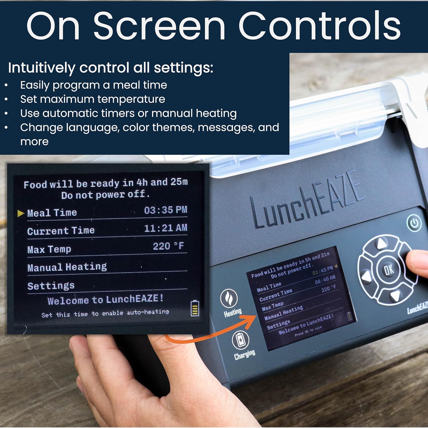 LunchEAZE Pro Cordless Heated Electric Lunch Box