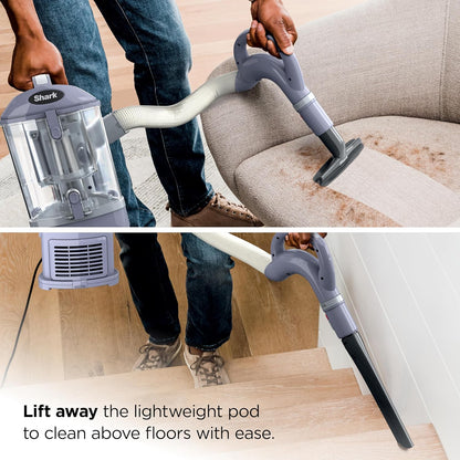 Shark Navigator Lift-Away Upright Vacuum HEPA Pet Hair Swivel Steering 1.1 qt Corded 1200W 12.5 lb Lavender NV352
