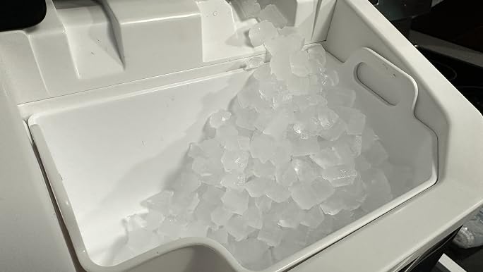 Silonn Nugget Ice Maker Countertop Chewable Pellet Ice Machine Self-Cleaning 36 lbs/Day Portable Black