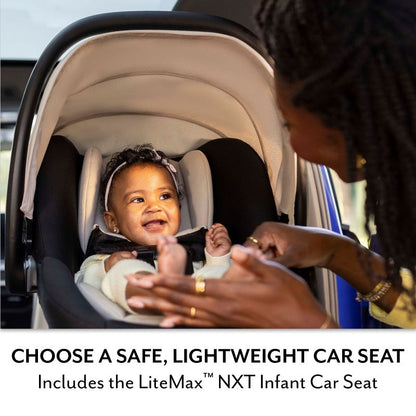 Evenflo Pivot Travel System with LiteMax NXT Infant Car Seat - Lilas Pink