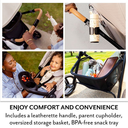 Evenflo Pivot Travel System with LiteMax NXT Infant Car Seat - Lilas Pink