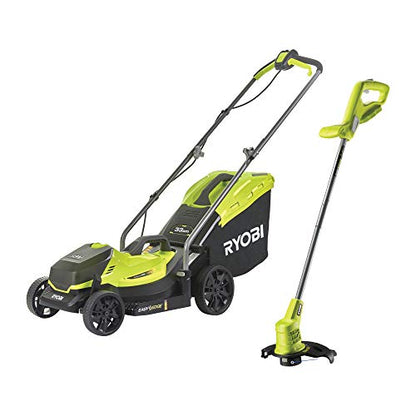 18V One+ Cordless 33cm Lawnmower & 23cm Grass Trimmer (1 x 5.0Ah)