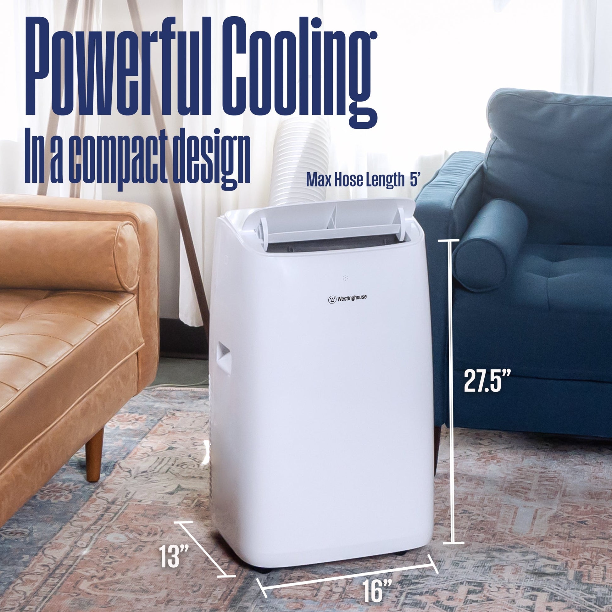Westinghouse WPac14000s 14,000 BTU Portable Air Conditioner with Dehumidifier and Remote
