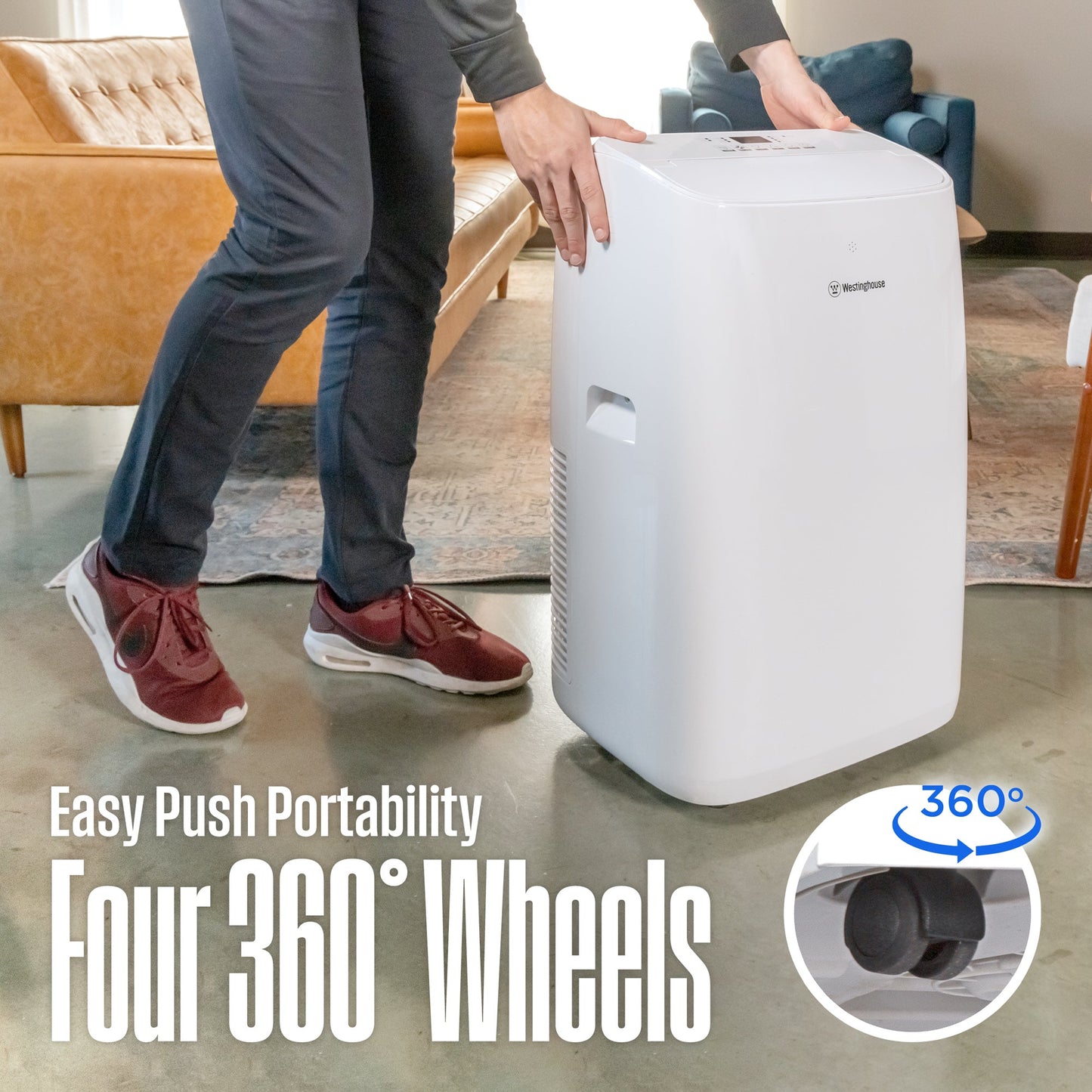 Westinghouse WPac14000s 14,000 BTU Portable Air Conditioner with Dehumidifier and Remote