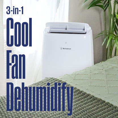 Westinghouse WPac14000s 14,000 BTU Portable Air Conditioner with Dehumidifier and Remote