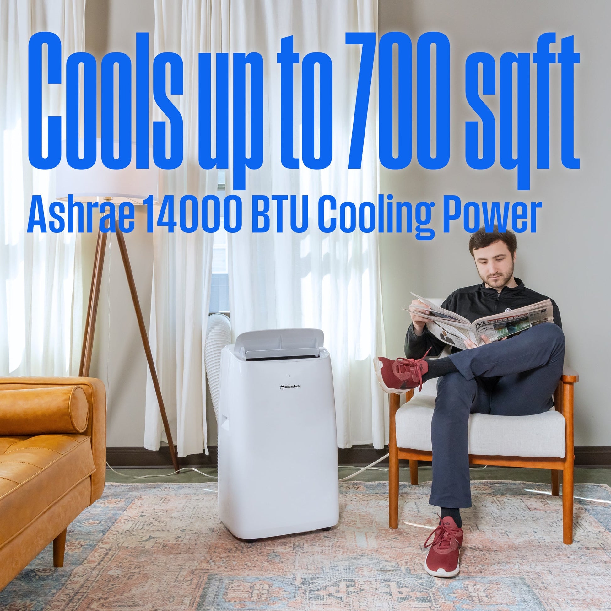Westinghouse WPac14000s 14,000 BTU Portable Air Conditioner with Dehumidifier and Remote
