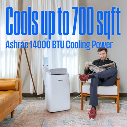 Westinghouse WPac14000s 14,000 BTU Portable Air Conditioner with Dehumidifier and Remote