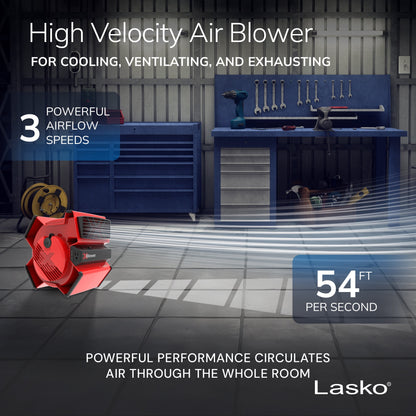 Lasko X-Blower 11" 3-Speed High Velocity Blower Fan X12900