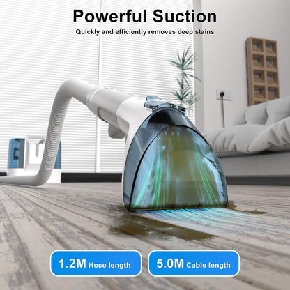 Carpet Spot & Upholstery Cleaner Handheld Stain Striker 450W Wet Washer Vacuum Portable Compact 1.8 L 8.5 lb White K15AC