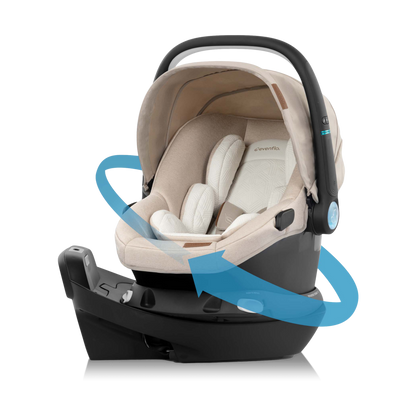 Evenflo Shyft Intuiti+ Travel System featuring Revolve180 LiteMax NXT with SensorySoothe