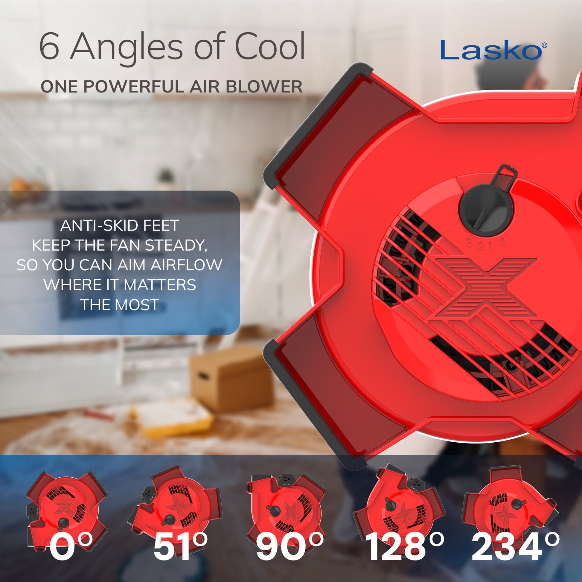 Lasko X-Blower 11" 3-Speed High Velocity Blower Fan X12900
