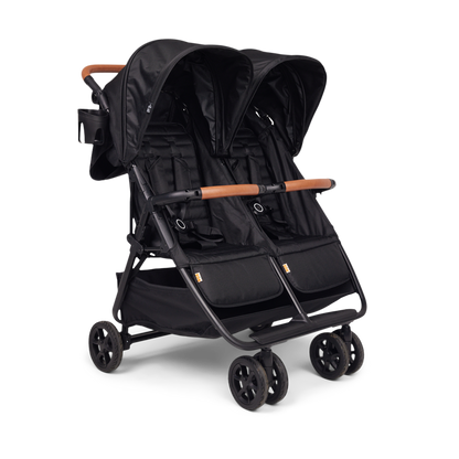 Zoe Twinᵛ² Double Stroller - Black