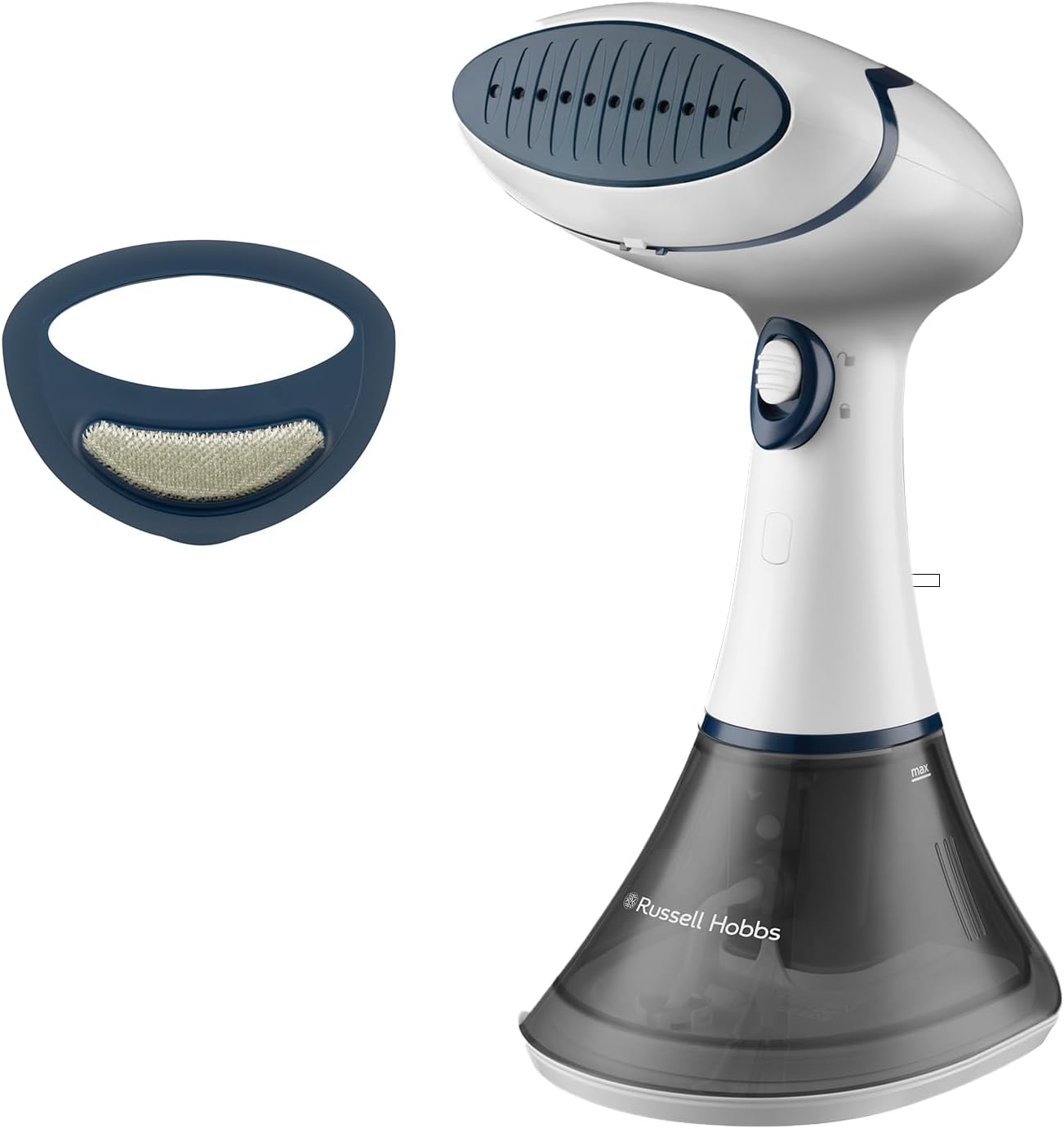 Handheld Clothes Steamer 1600W 200ml 45-Second Heat-Up 10-Minute Steam Time 20g Output Compact for Home & Travel 25591 White