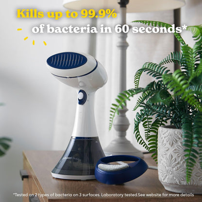 Handheld Clothes Steamer 1600W 200ml 45-Second Heat-Up 10-Minute Steam Time 20g Output Compact for Home & Travel 25591 White