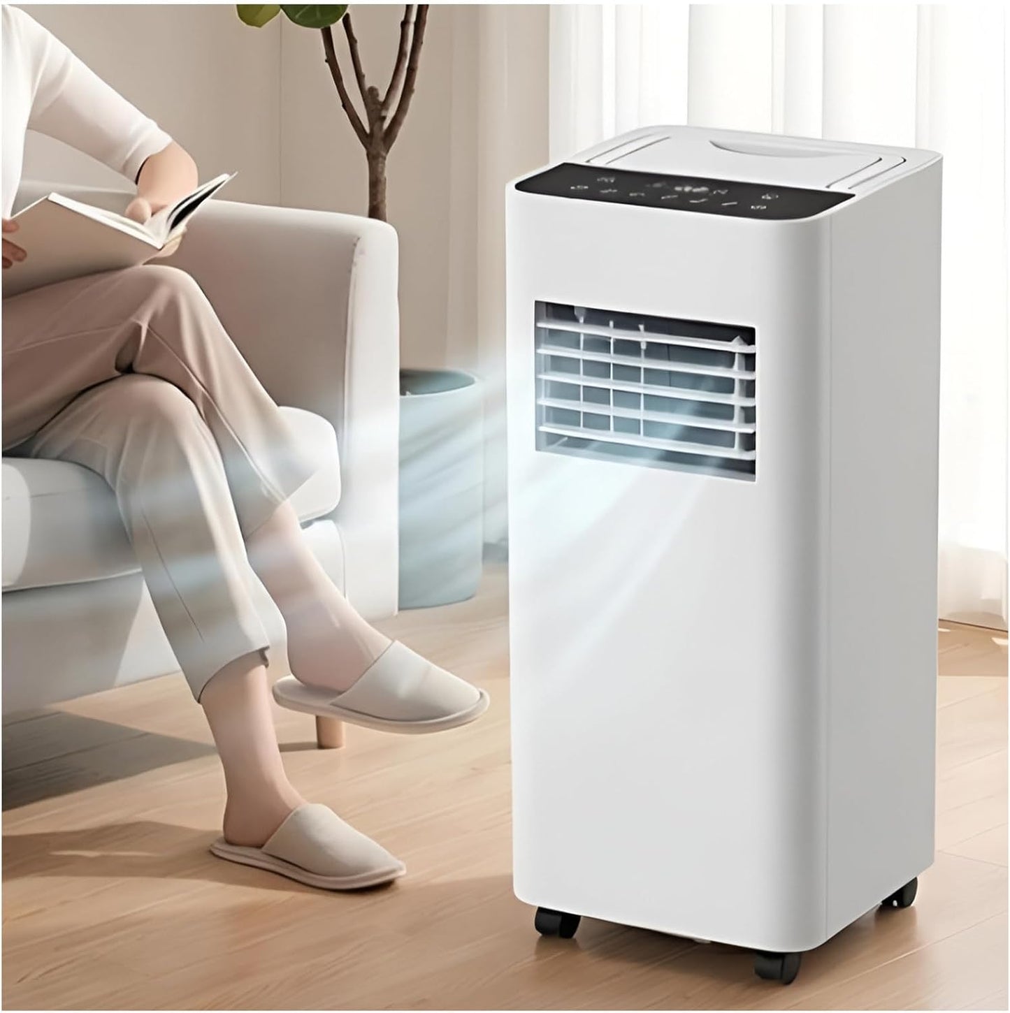 Portable Air Conditioner 7000 BTU Floor Standing AC Unit Cools Up to 240 Sq Ft Dehumidifier 28.7 lb Multicolor