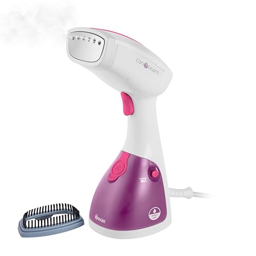 Portable Garment Steamer Lightweight Jet Steam Ceramic Coated Panel 1500W 300ml Tank 25 g Steam Rate 2.4 lb