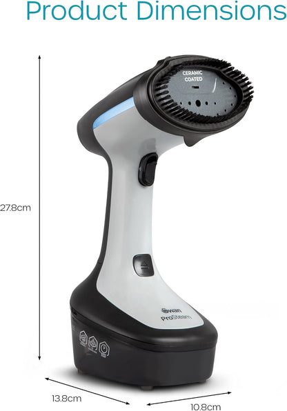 Portable Garment Steamer Lightweight Jet Steam Ceramic Coated Panel 1500W 300ml Tank 25 g Steam Rate 2.4 lb