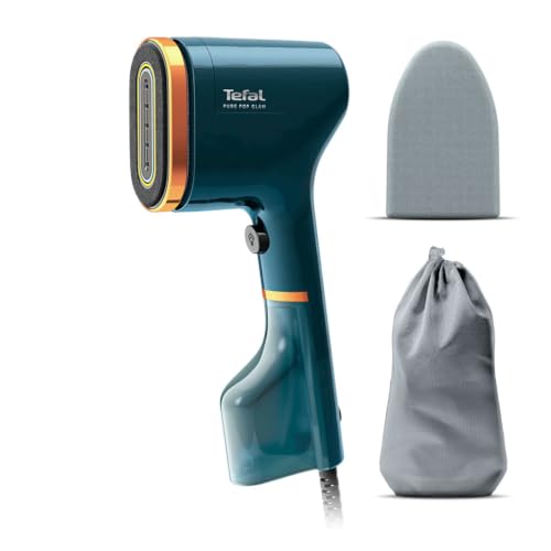 Pure Pop Slim Handheld Clothes Steamer 20 g/min 15-Second Heat-Up 70 ml Detachable Tank Travel-Ready Green