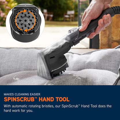 SpotWash Home & Pet Compact Carpet Spot Cleaner CDSW-MPDP SpinScrub Hand Tool 1.1 L 9.9 lb Grey/Cyan