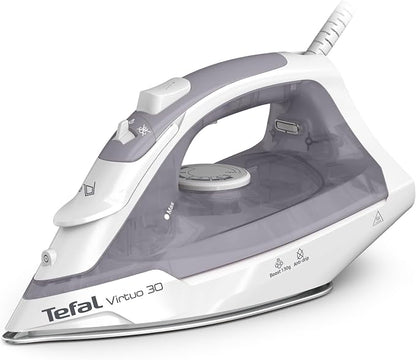 Virtuo 30 2000W Steam Iron Ceramic Soleplate Anti-Drip 130 g/min Steam Boost 27 g/min Continuous 8.1 fl oz Tank Vertical Steam 30-Second Heat-Up FV2C47G0