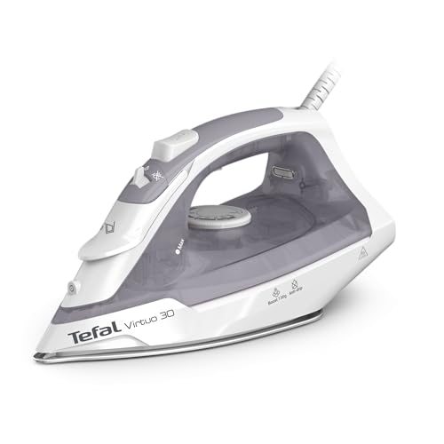 Virtuo 30 2000W Steam Iron Ceramic Soleplate Anti-Drip 130 g/min Steam Boost 27 g/min Continuous 8.1 fl oz Tank Vertical Steam 30-Second Heat-Up FV2C47G0