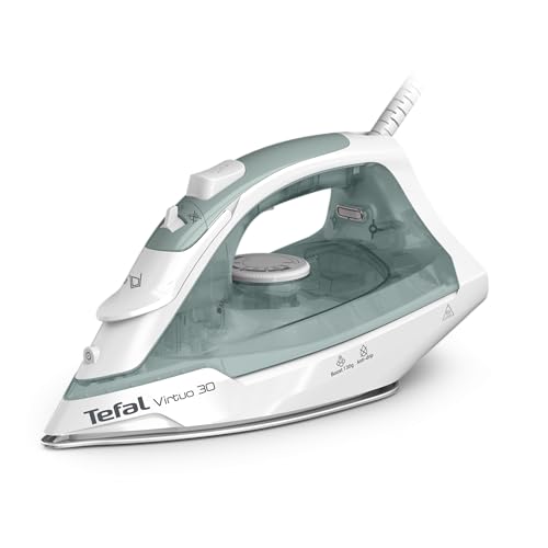 Virtuo 30 2000W Steam Iron Ceramic Soleplate Anti-Drip 130 g/min Steam Boost 27 g/min Continuous 8.1 fl oz Tank Vertical Steam 30-Second Heat-Up FV2C47G0